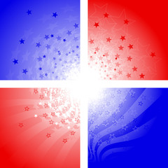 Patriotic corner designs