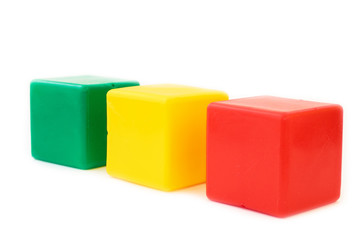 Three color children's cubes