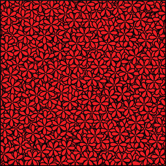 Background with red flowers