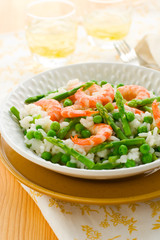 asparagus shrimp risotto