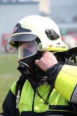 Fototapeta premium Atemschutz