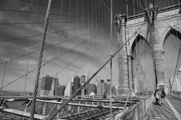 Brooklyn Bridge, New York - obrazy, fototapety, plakaty