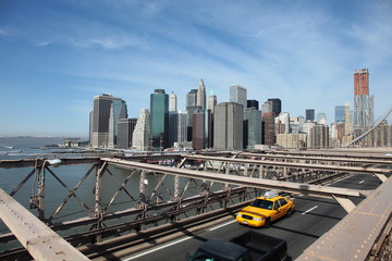 Brooklyn Bridge Taxi, New York - 22042889