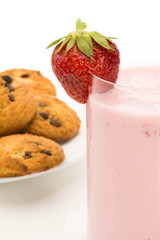 yoghurt and strawberry