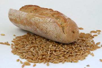Kamutbrot mit Getreide