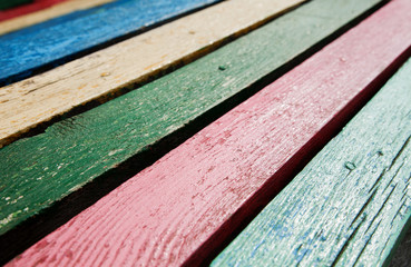color wooden boards