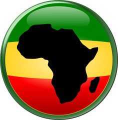 Africa on Rasta Round Icon button