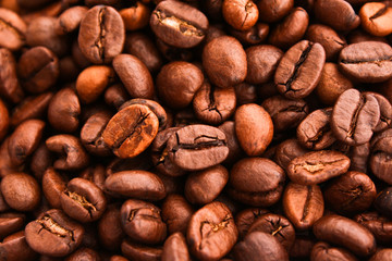 Coffee beans background.