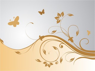 floral abstract vector