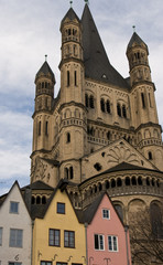Fototapeta na wymiar Groß Sankt Martin, Kölner Altstadt, Köln