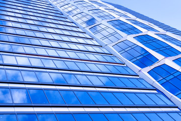 Obraz premium modern facade of skyscraper