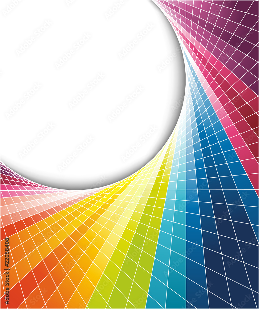 Wall mural rainbow colorful background with optical effect