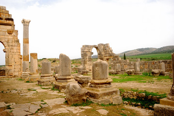 Ruins of the Basilica, Volubilis, Morocco