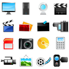 Technologie - Film-Video - Vektor Icons