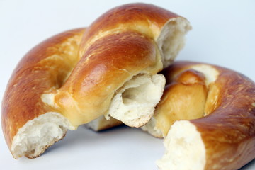 Brezel gebrochen