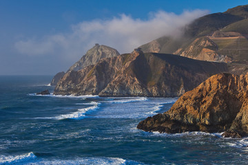 Mist at the Pacific, California Coast