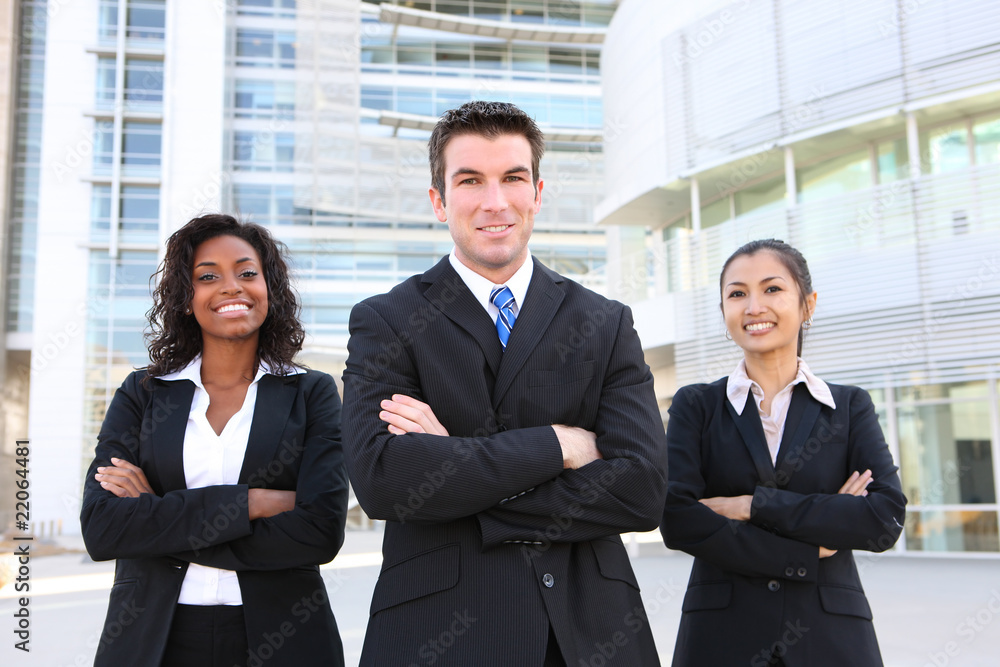 Poster Diverse Attractive Business Team