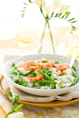 asparagus shrimp risotto