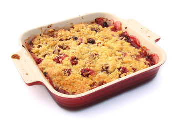 Crumble aux fruits rouges