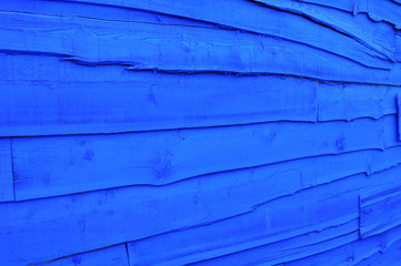 Parete di legno azzurra _ 02