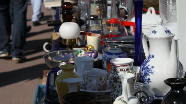 Krimskram auf dem Flohmarkt