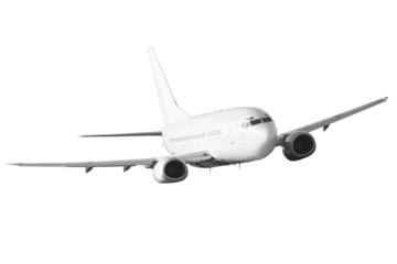 Isolated airplane - clear surface - ready for editing