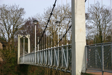 suspension bridge over River Exe