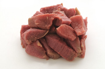 Carne cruda per lo spezzatino