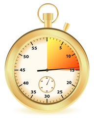 gold stopwatch