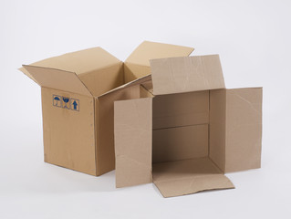 cardboard boxes