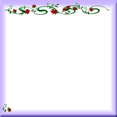 Fototapeta premium floral scrapbook frame