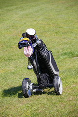 Golfeur Chariot