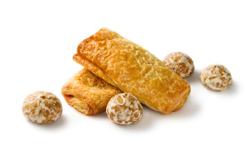 Buns isolated on the white background