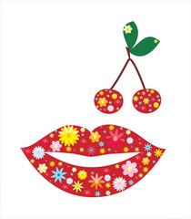 floral lips