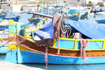 Fototapeta na wymiar traditional maltese fishing boat
