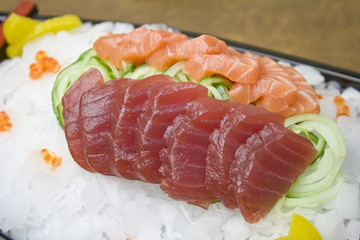 sushi sahimi thunfisch