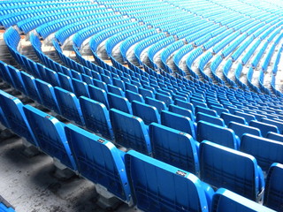Naklejka premium Blue stadium seats