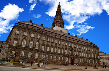 Fototapeta premium Christiansborg - Château de Christiansborg à Copenhague