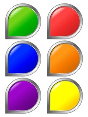 set of colored buttons