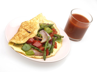 Omelette with Mixed Vegetables