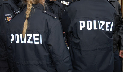 Fototapeta na wymiar Polizei policja