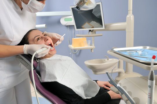 Visit at the dentist - a series of DENTAL related images.