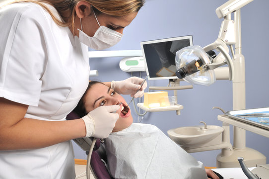 Visit at the dentist - a series of DENTAL related images.