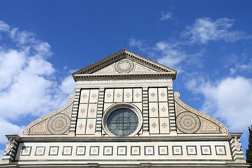 Fototapeta na wymiar Szczegół z bazyliki Santa Maria Novella we Florencji.