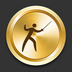 Fencing on Golden Internet Button