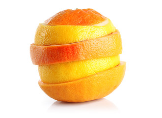 Fototapeta na wymiar Sections of grapefruit