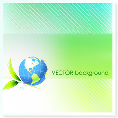 Globe on Vector Background