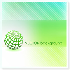Globe on Vector Background