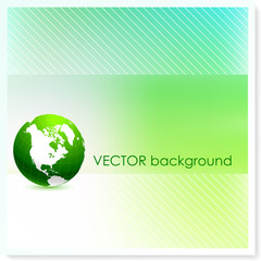 Globe on Vector Background