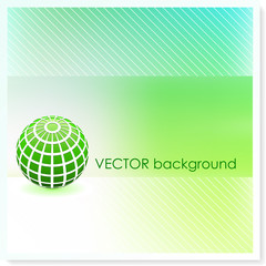Globe on Vector Background